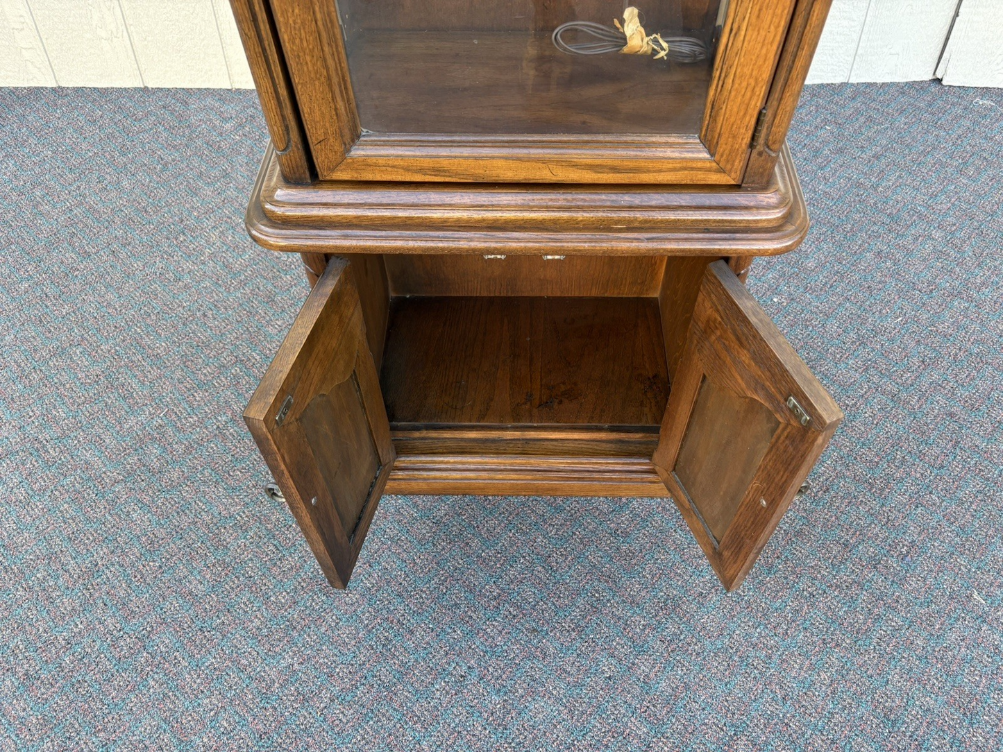 67099 Oak Curio China Cabinet