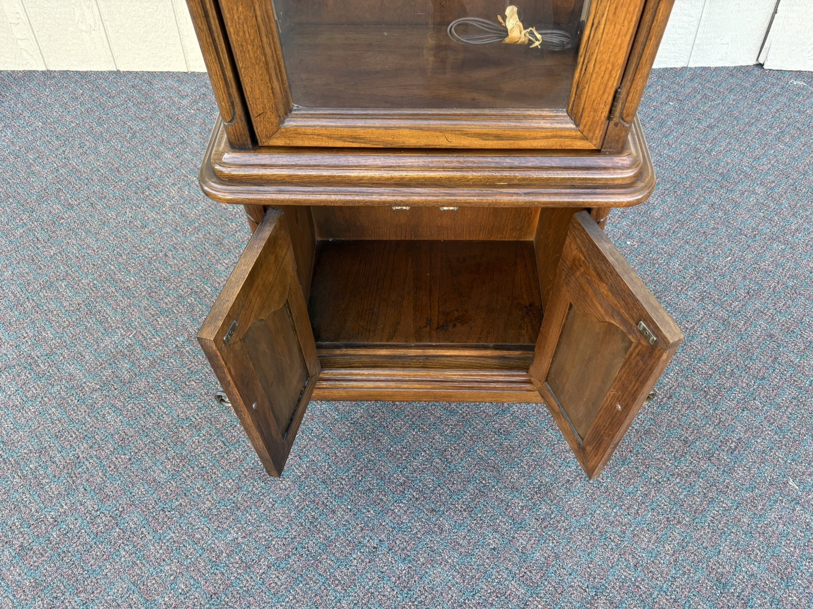 67099 Oak Curio China Cabinet