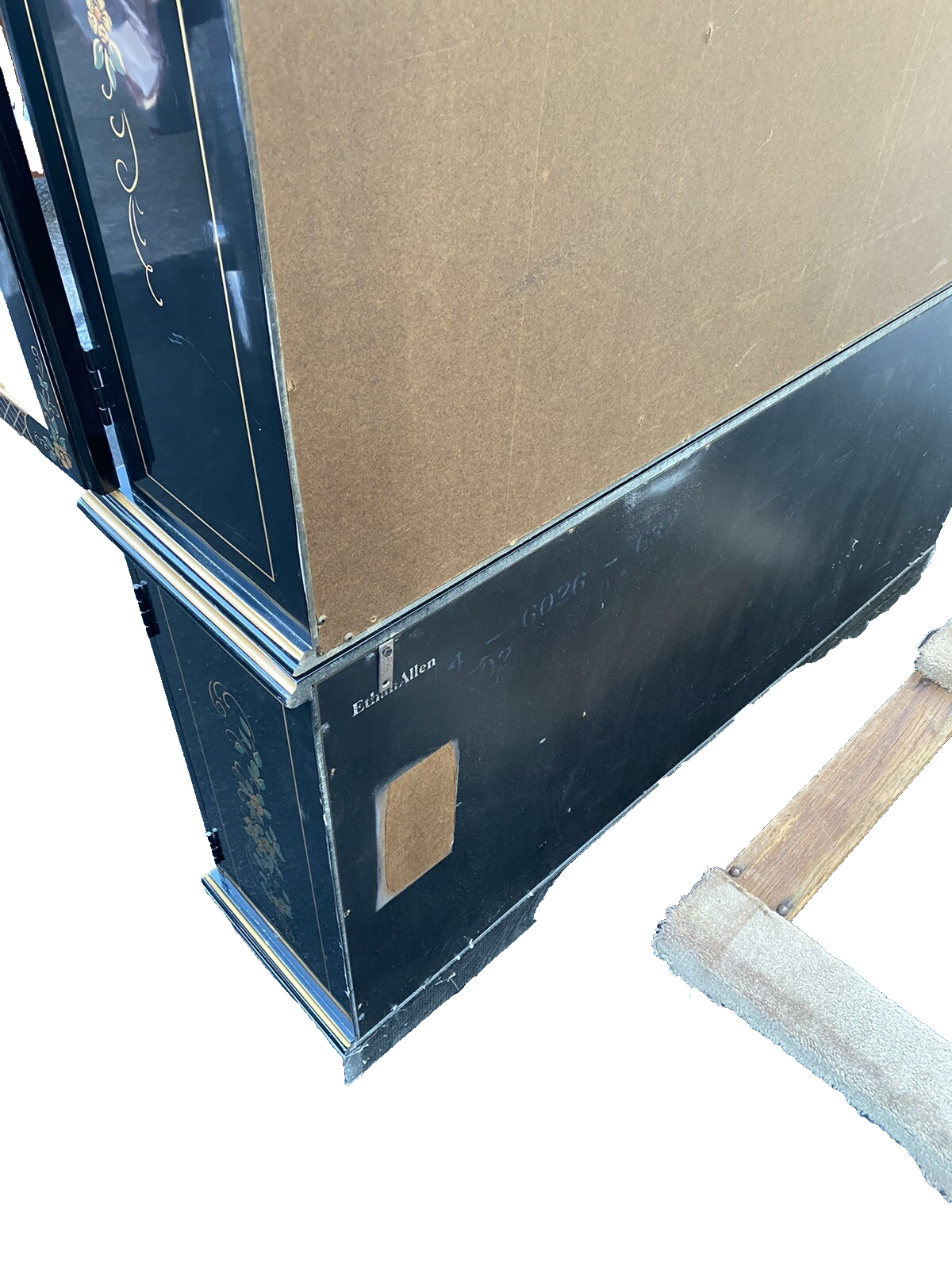 66268  ETHAN ALLEN Oriental Breakfront Curio Cabinet