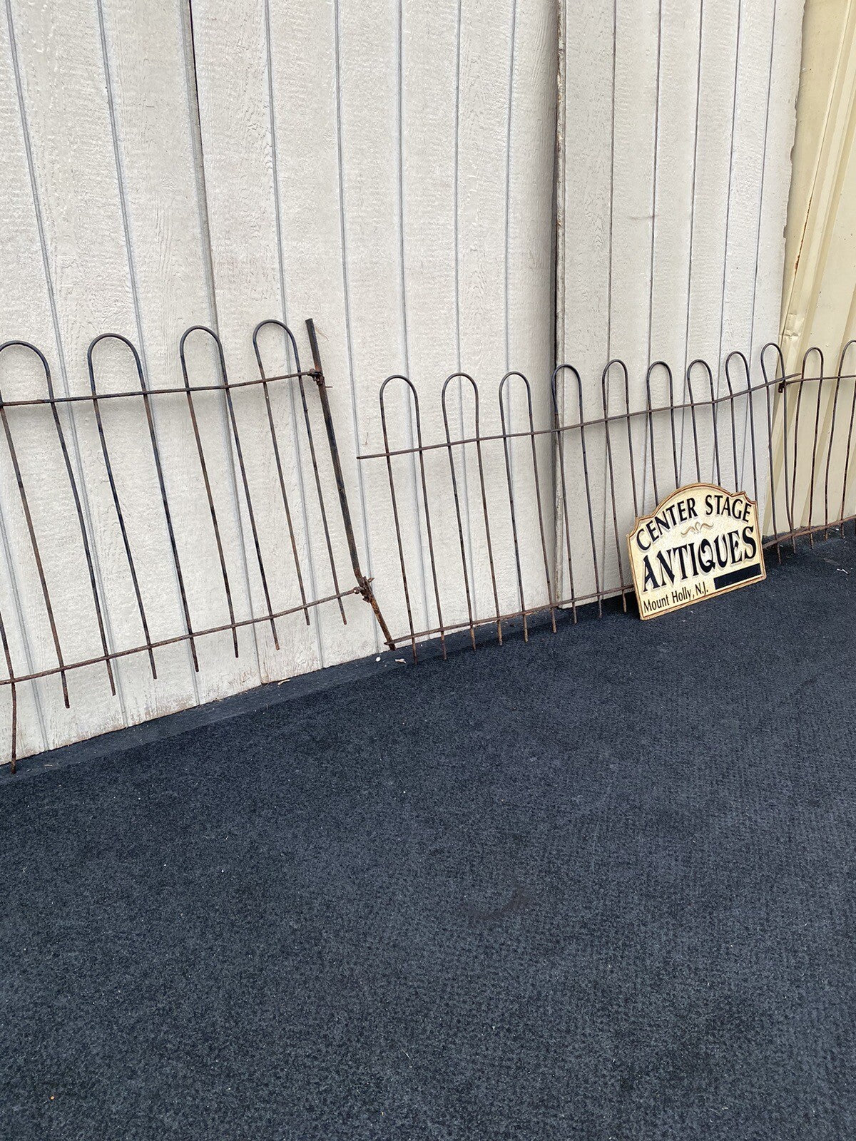 GARDEN 02:  20 feet  x 36" High  Victorian Wrought Iron Fencing Fence 3 sections