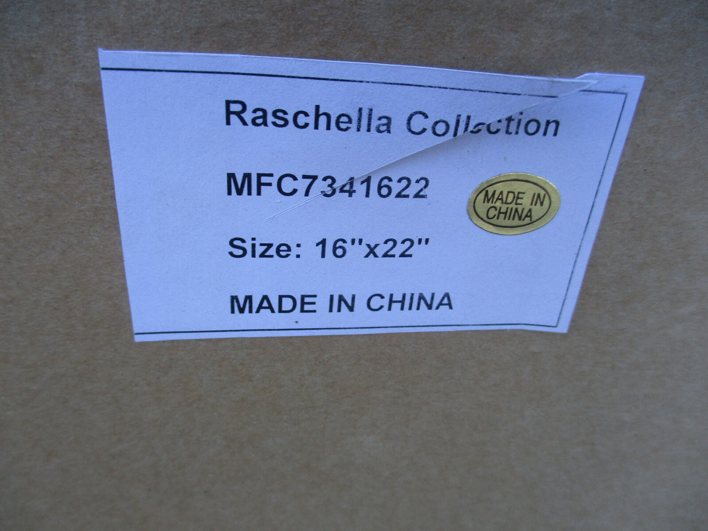 64195  Gold RASCHELLA Decorator Accent Mirror   Size   34'W x 40"H