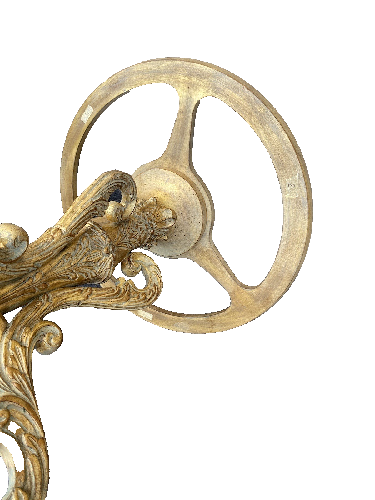 64780 Decorator Hand Painted Lamp Table with Glass Inserts