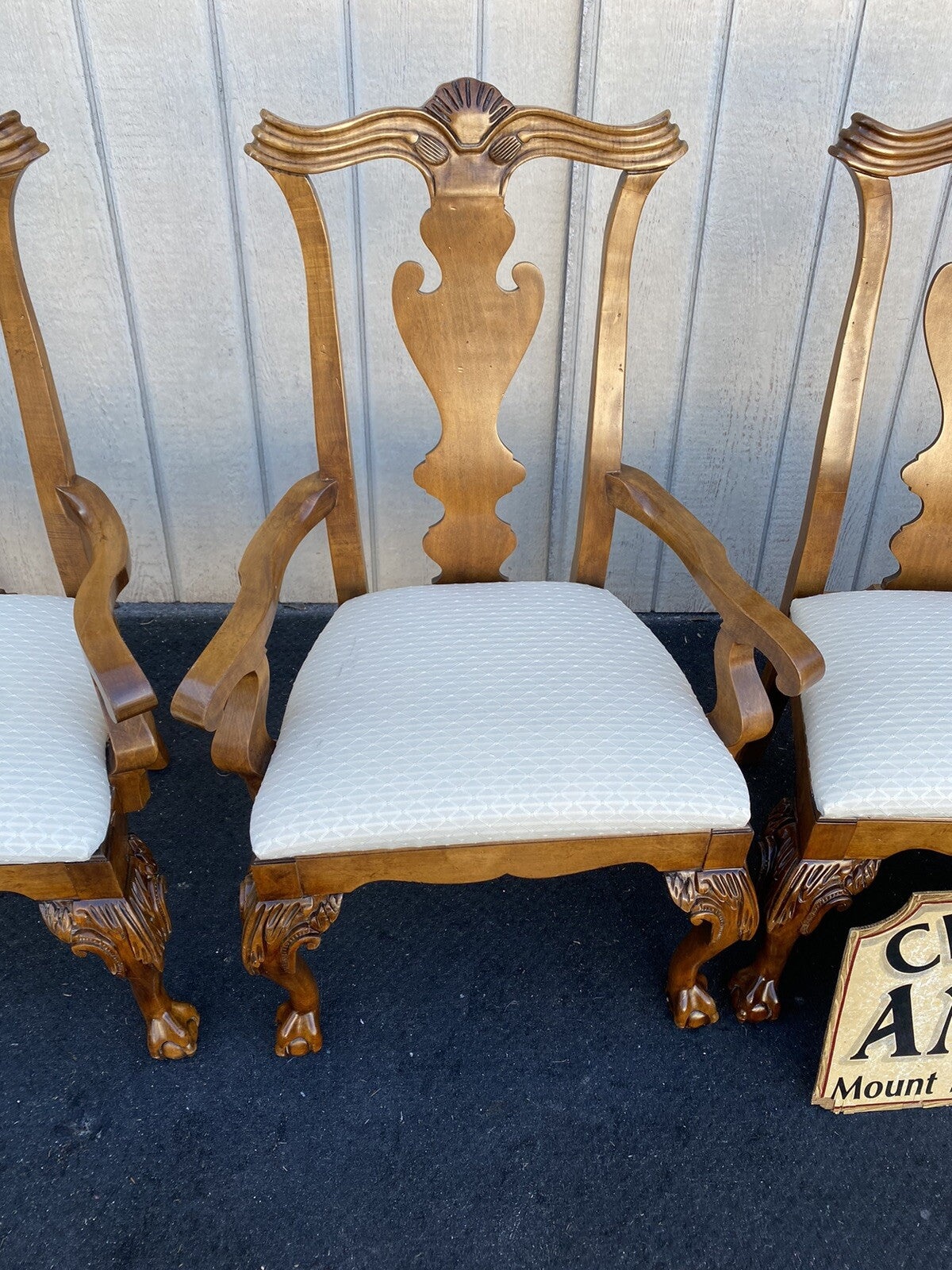 65119 Set of 8 Century Furniture Chippendale Dining Chair s