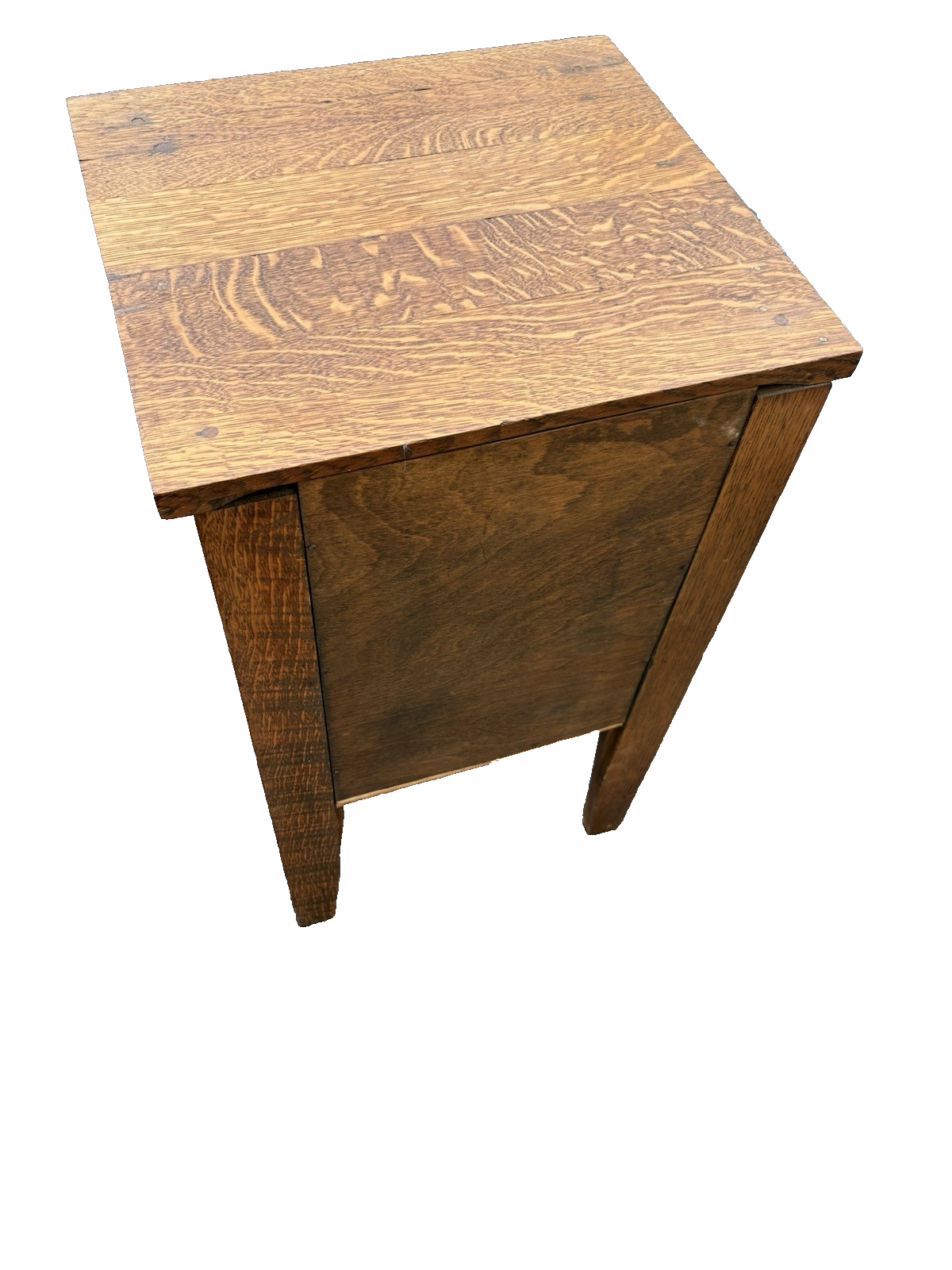 66720   Mission Oak Arts Crafts Nightstand End table Taboret