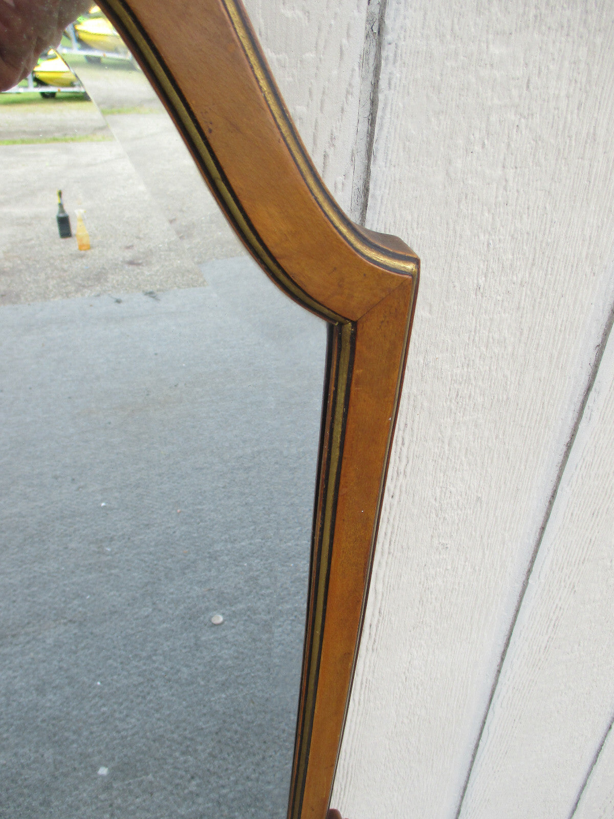 62350 Tall WOOD Antique Accent Beveled Mirror 36w x 54h
