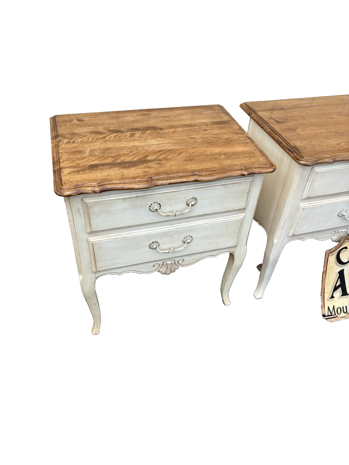 66785  Pair ETHAN ALLEN Decorator Nightstand End Table Stand s