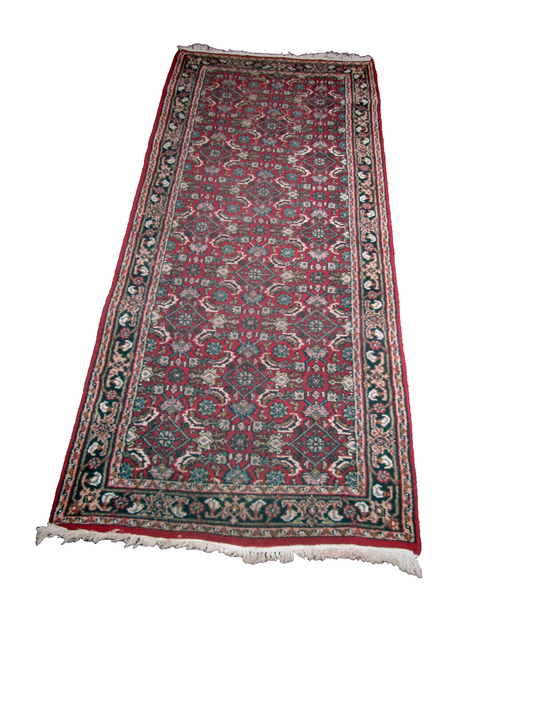 ML RUG 41 Hand Made Wool Oriental Rug   31" x 78"