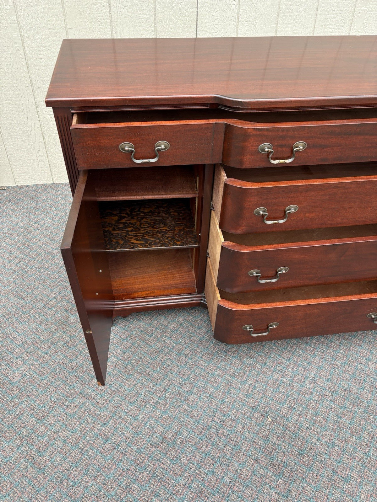 67123 Solid Mahogany Buffet Sideboard Server Cabinet