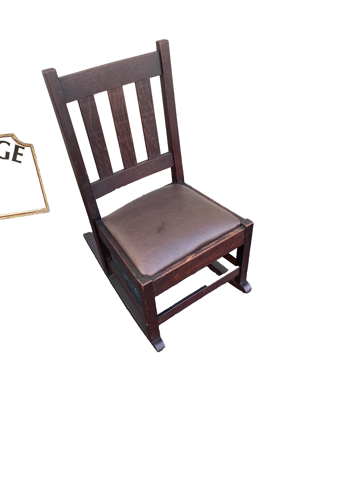66066 STICKLEY ?? Antique Mission Oak Rocker Rocking Chair
