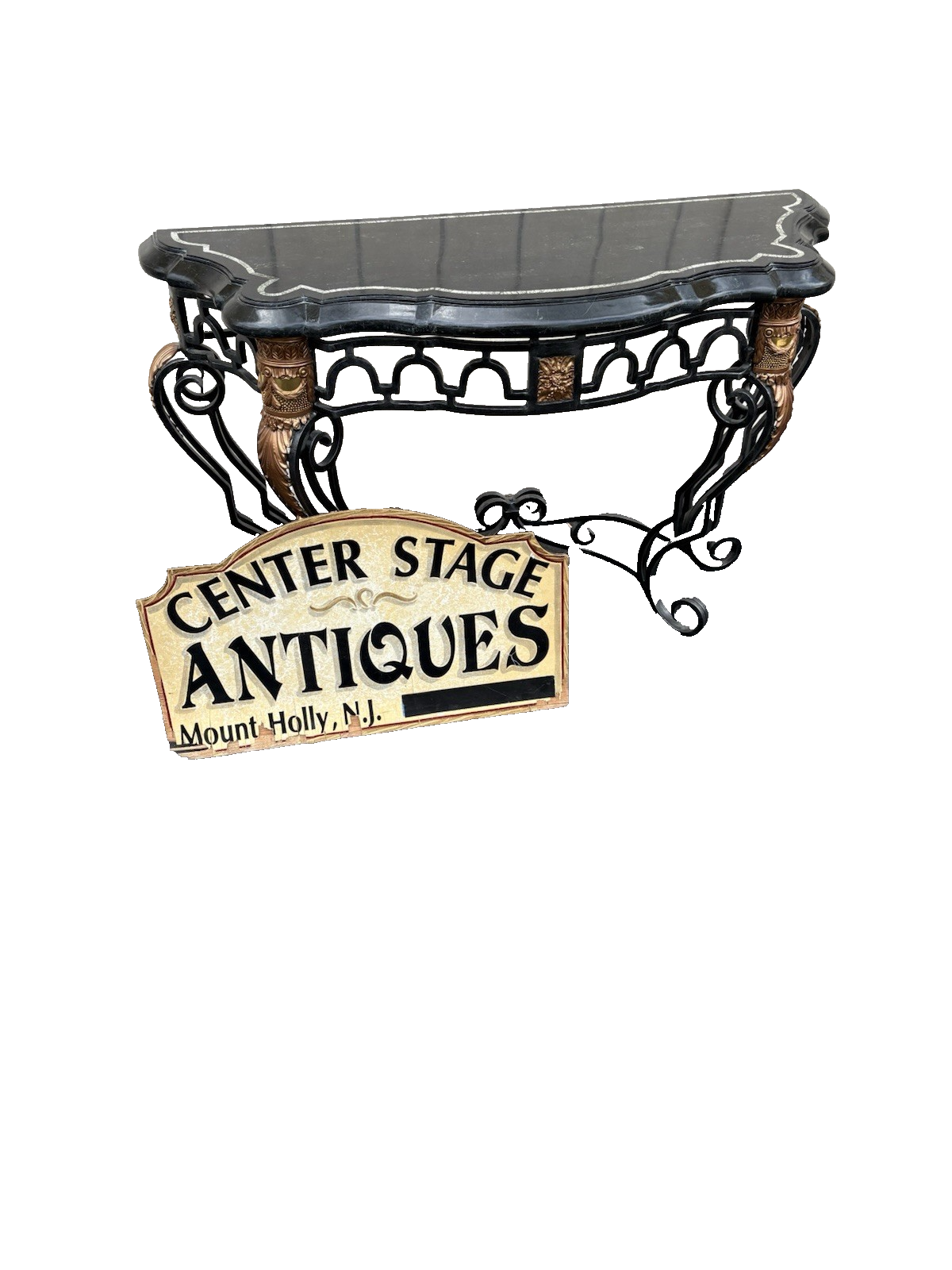 66849 Super Quality Marble Top Console Table Hall Stand Sideboard Server
