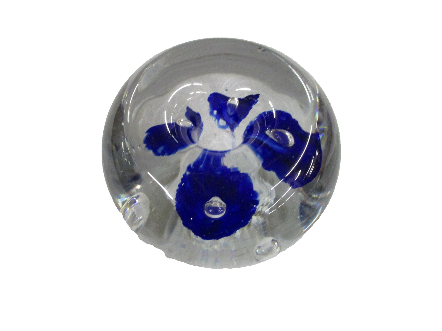 COL WW:      PAIR of  Hand Blown Paperweight  s or Candle Stick Holder s