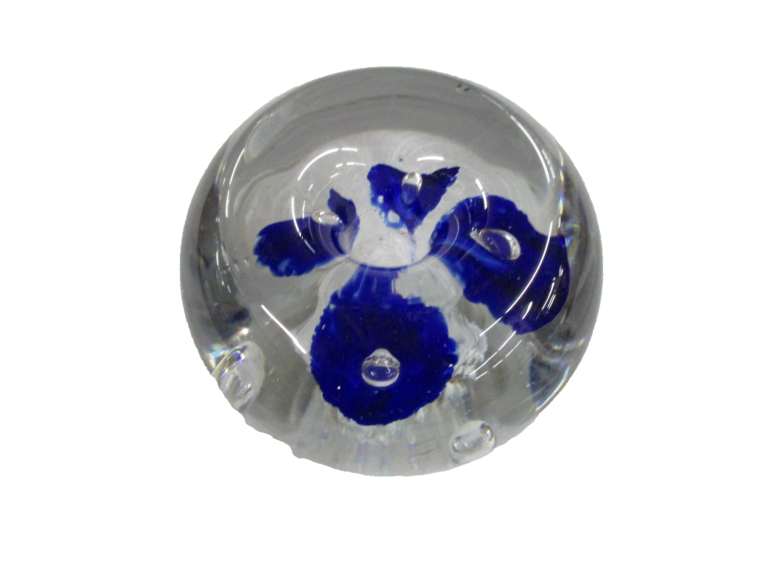 COL WW:      PAIR of  Hand Blown Paperweight  s or Candle Stick Holder s