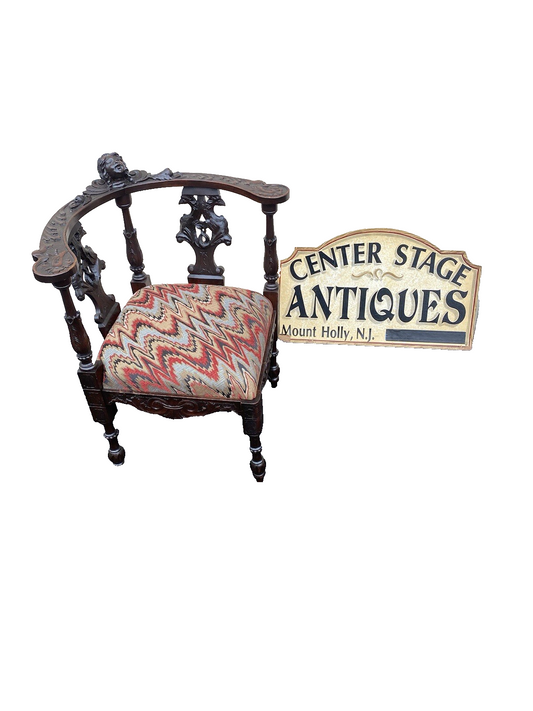 65608 CUSTOM HAND MADE Figural Corner Chair