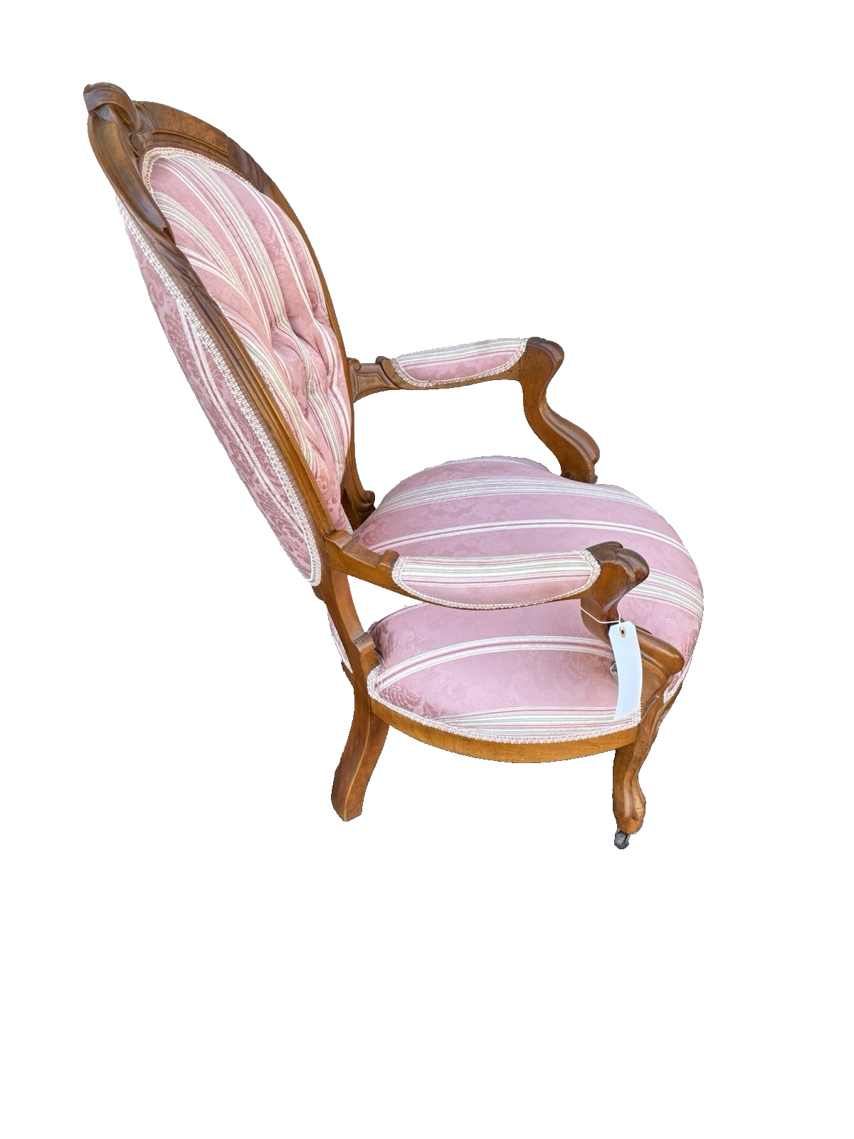 65750 Antique Victorian Walnut Armchair Chair