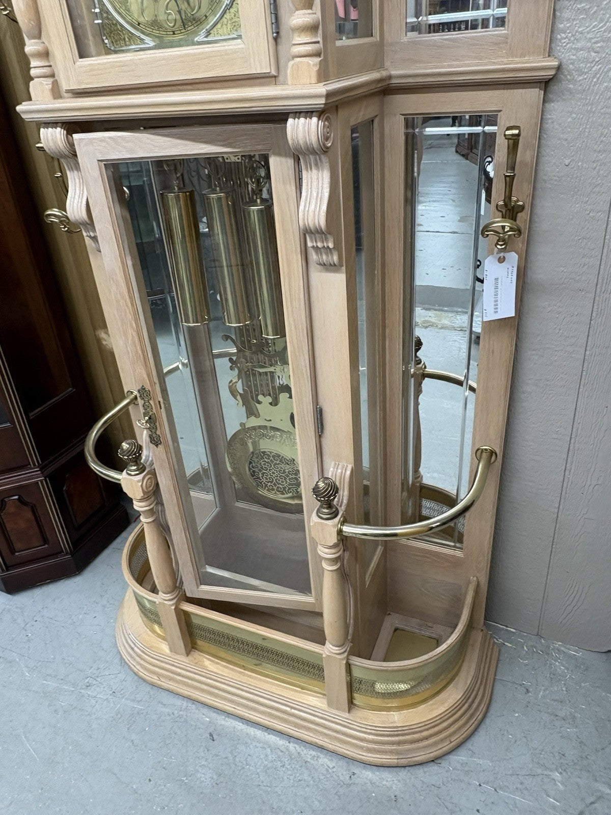 66395   Modern RIDGEWAY Grandfather Clock Hatrack Umbrella Stand