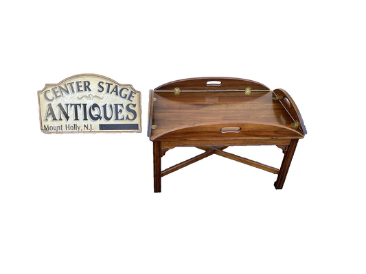 66345 ETHAN ALLEN  ?? Cherry  Butler Coffee Table Stand