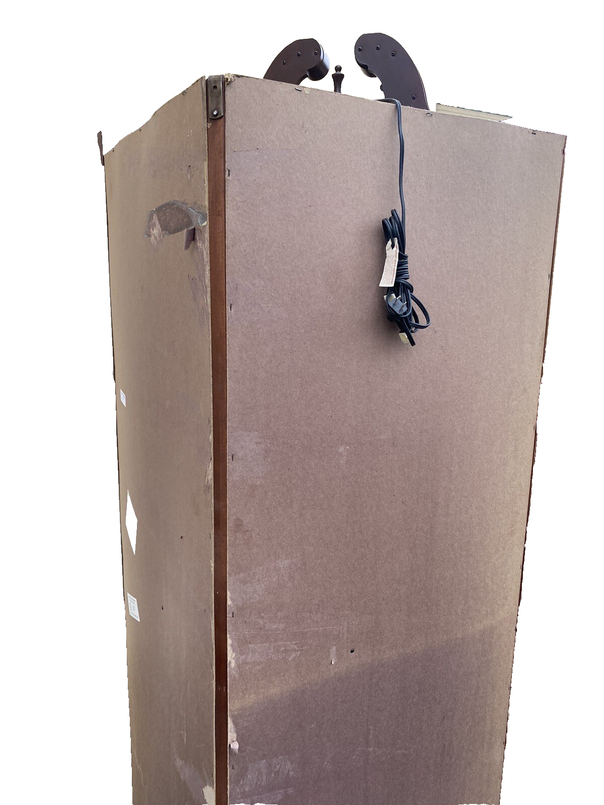 65090   Etched Glass Sliding Door Corner Curio Cabinet Reinisch Furniture(BN 06)