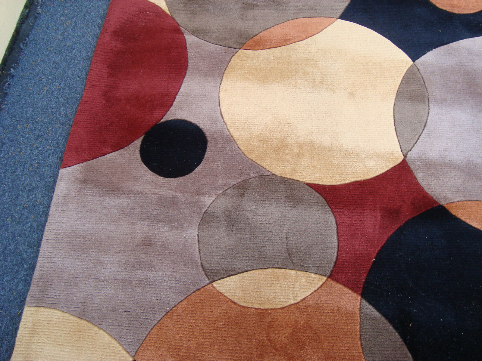 Rug 206 Large NEWWANW 37 BLK80BO  Modern Machine Made Wool Rug SIZE  8' x 11'