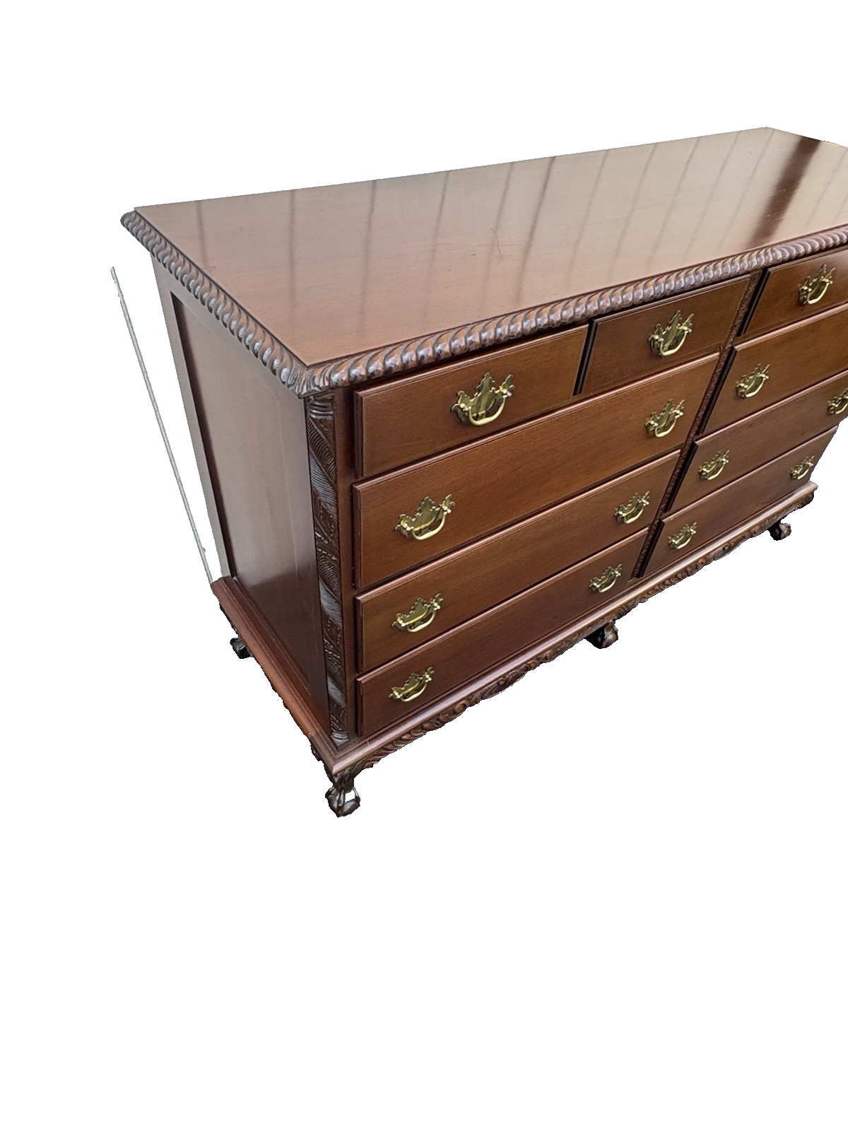 67006  Mahogany Feldenkreis ??  Dresser Chest with Claw Feet