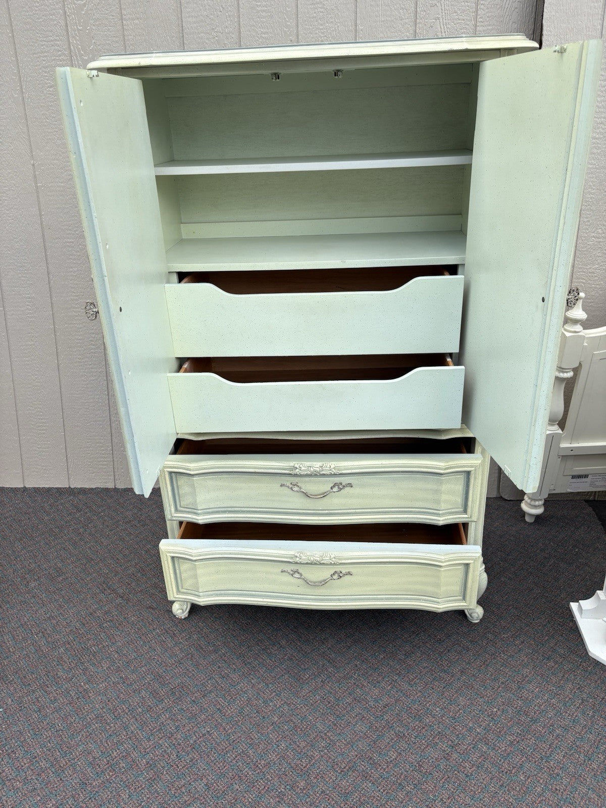 00001 French Provincial STANLEY Furniture  High Chest Dresser Chifferobe