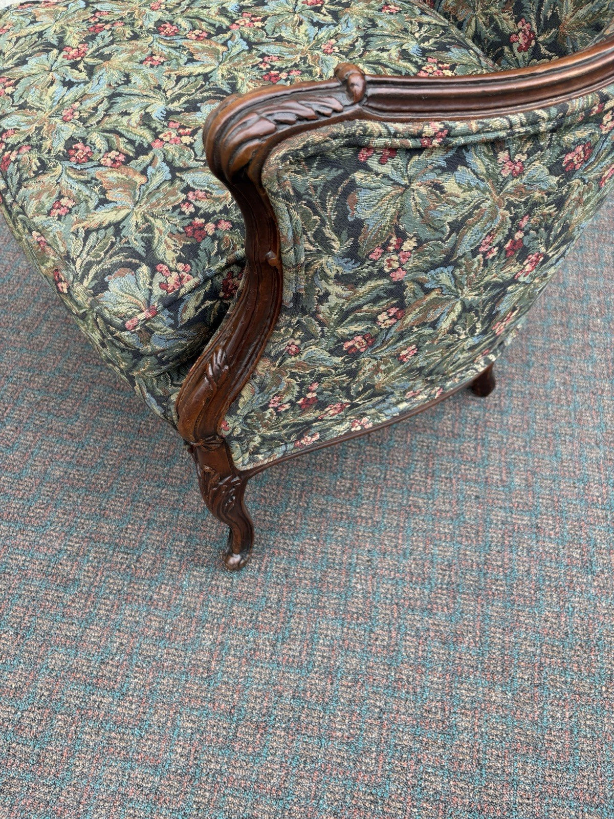 66947 Louis XV French Carved Armchair Chair