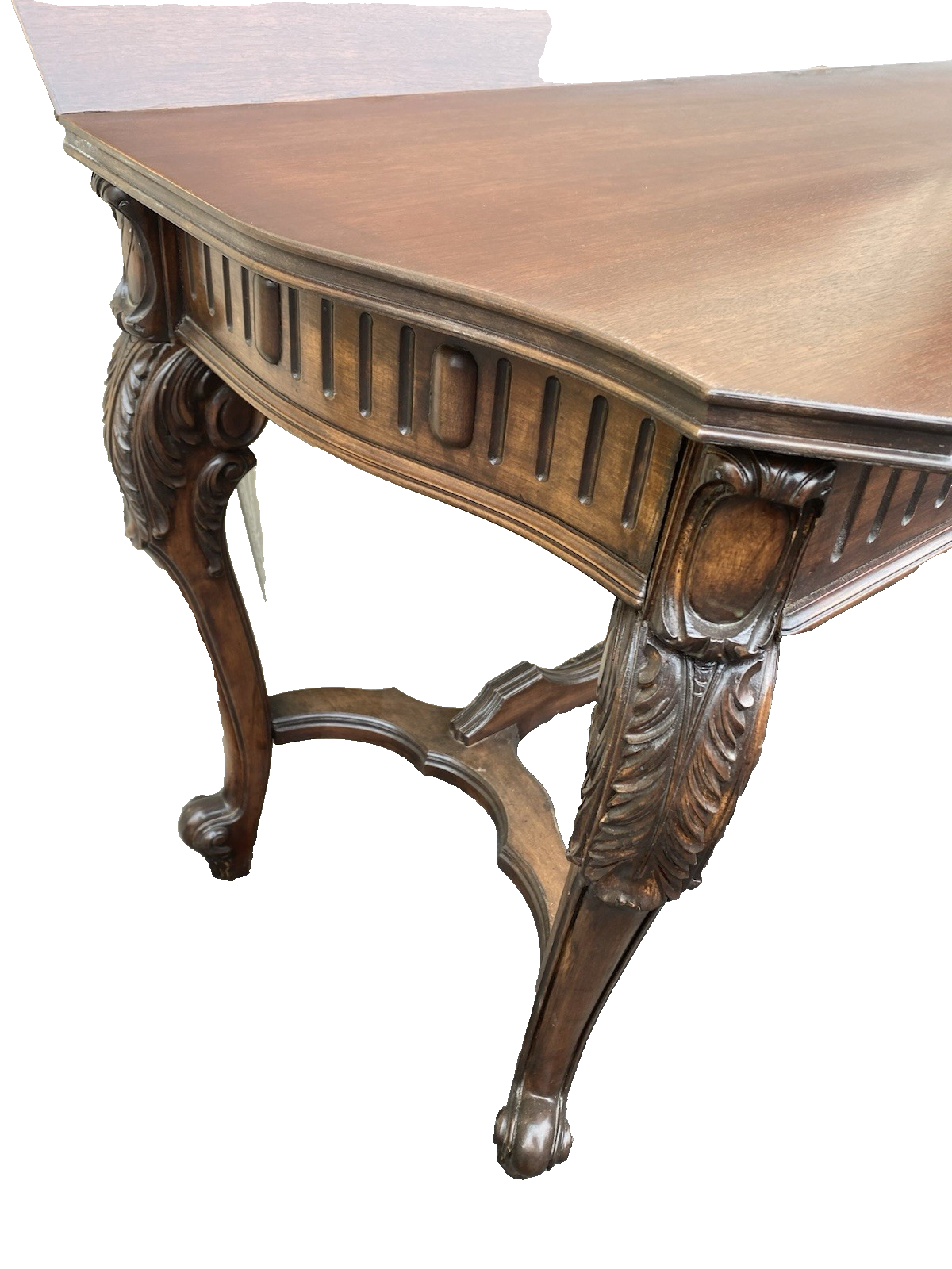 66609  Antique French Country Flip Top Dining Table Console Sofa Table