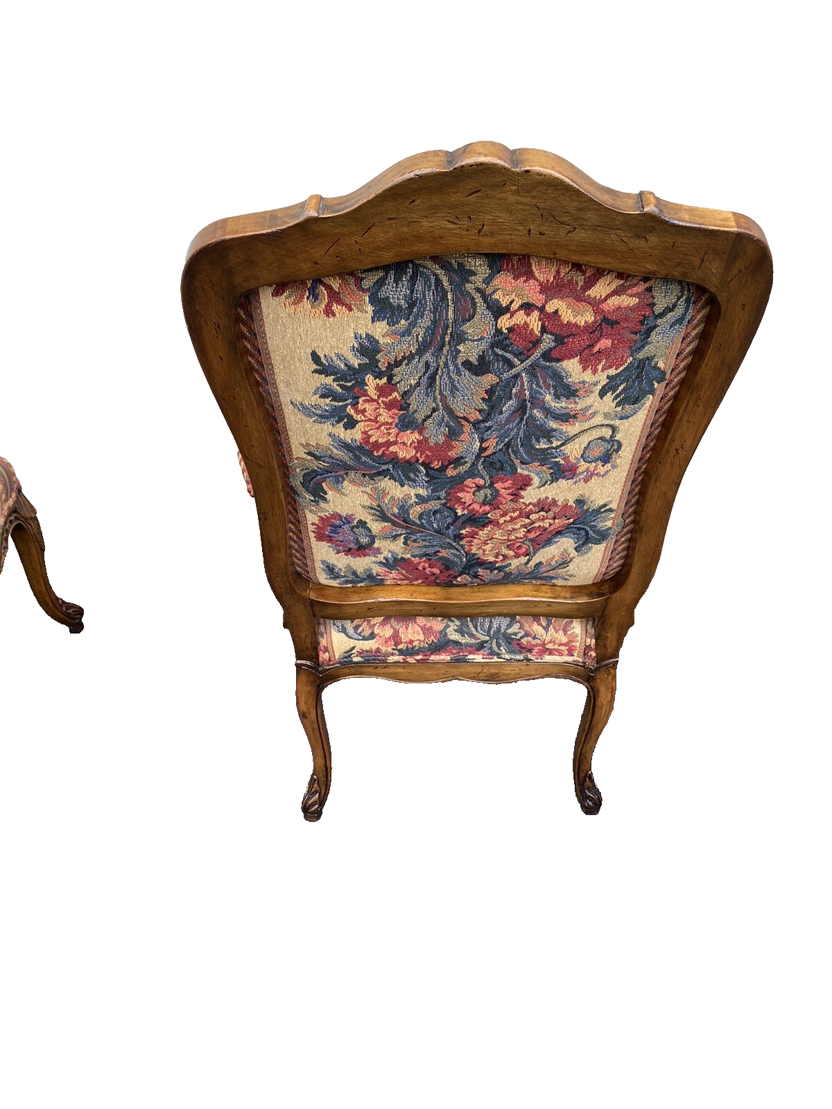65425   Pair French Country Bergere Armchair Chair