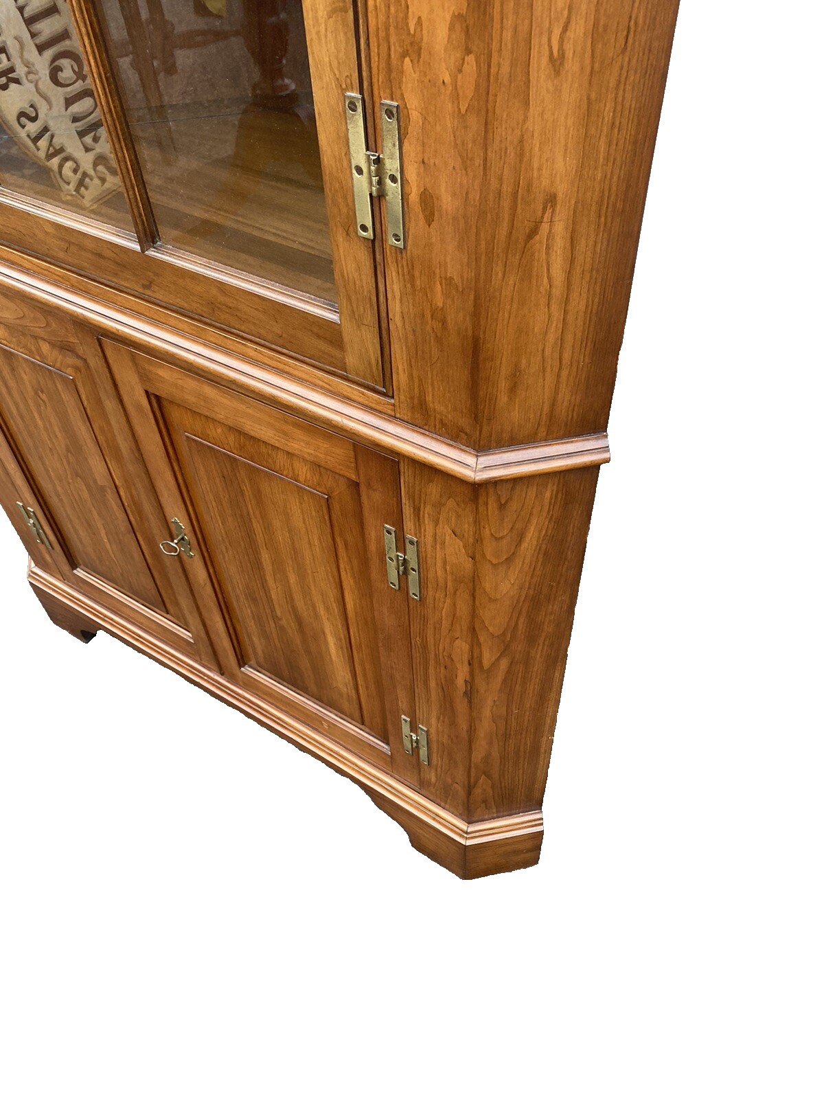 66039    HENKEL HARRIS Black  Cherry Corner China Cabinet