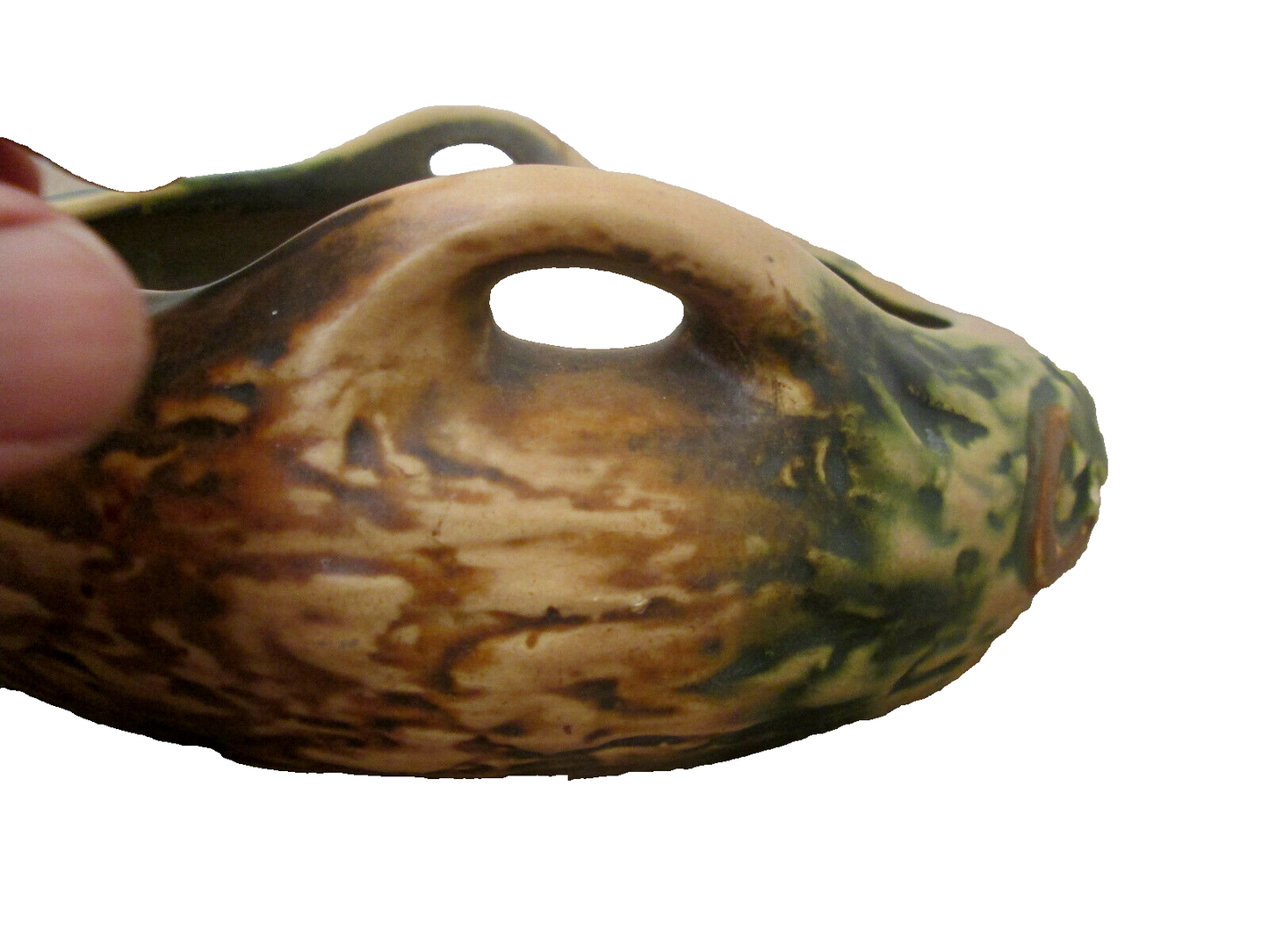 COL 05 WW :  ROSEVILLE IMPERIAL POTTERY CONSOLE FLOWER BOWL