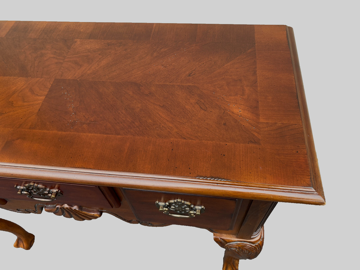 64851 Claw Foot Sideboard Server Console Cabinet