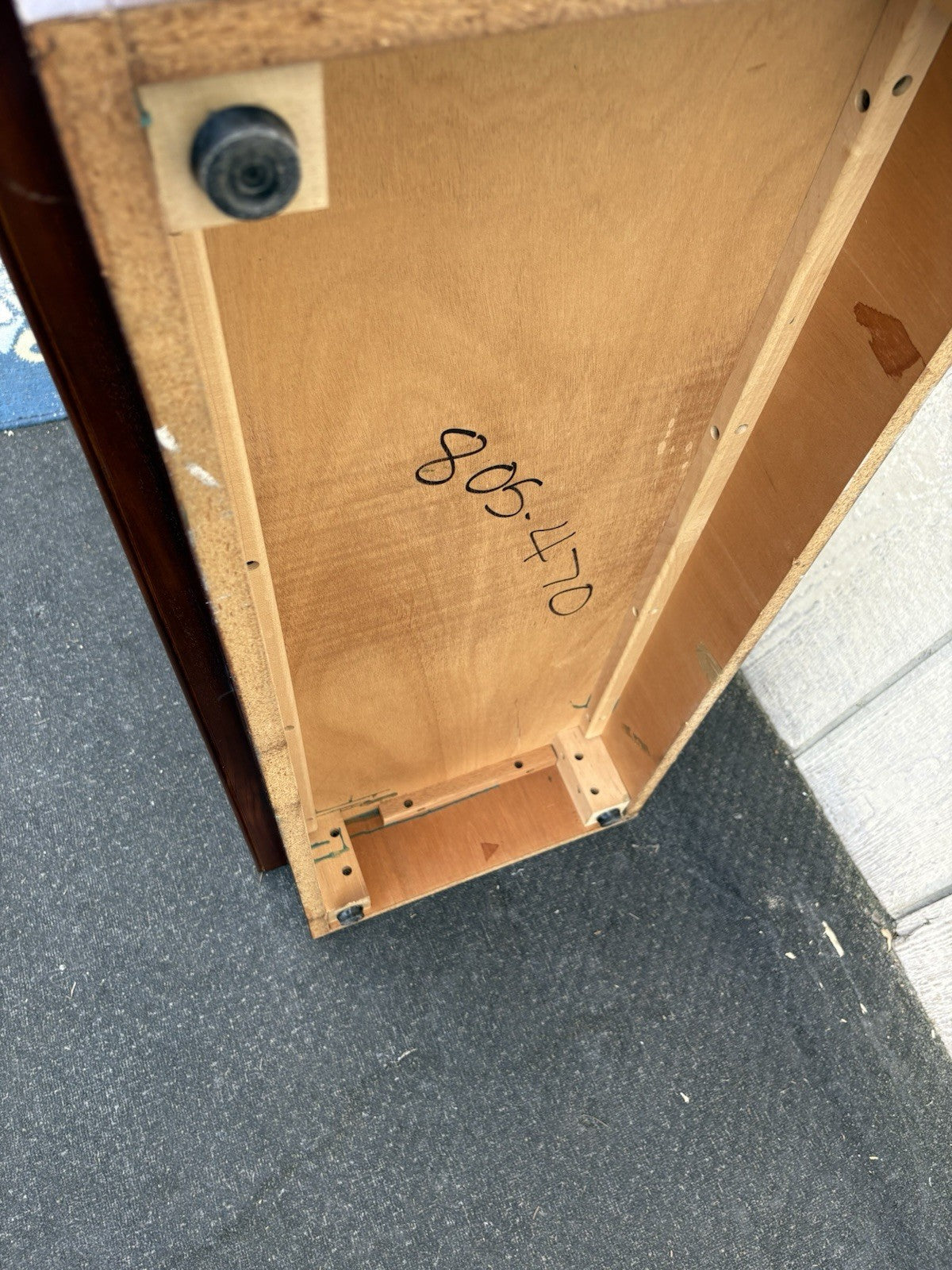 66892  Mahogany Bookcase Curio Cabinet