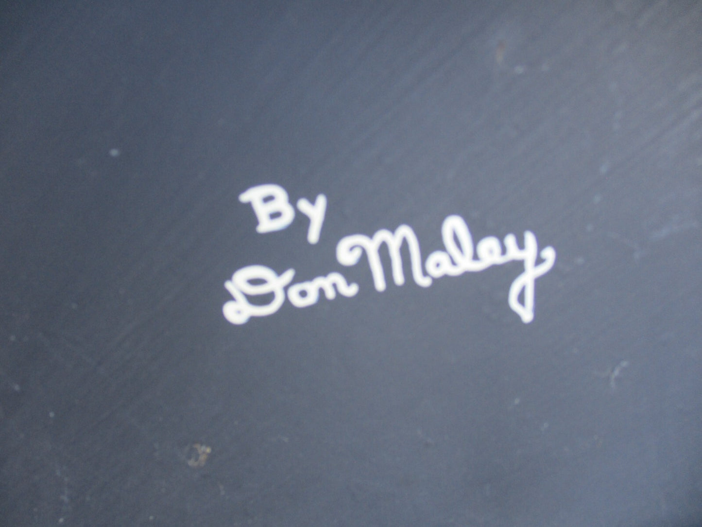 63494  PAIR  Signed Don Maley 15th + 23rd New Jersey  Infentry Decorator  Tables