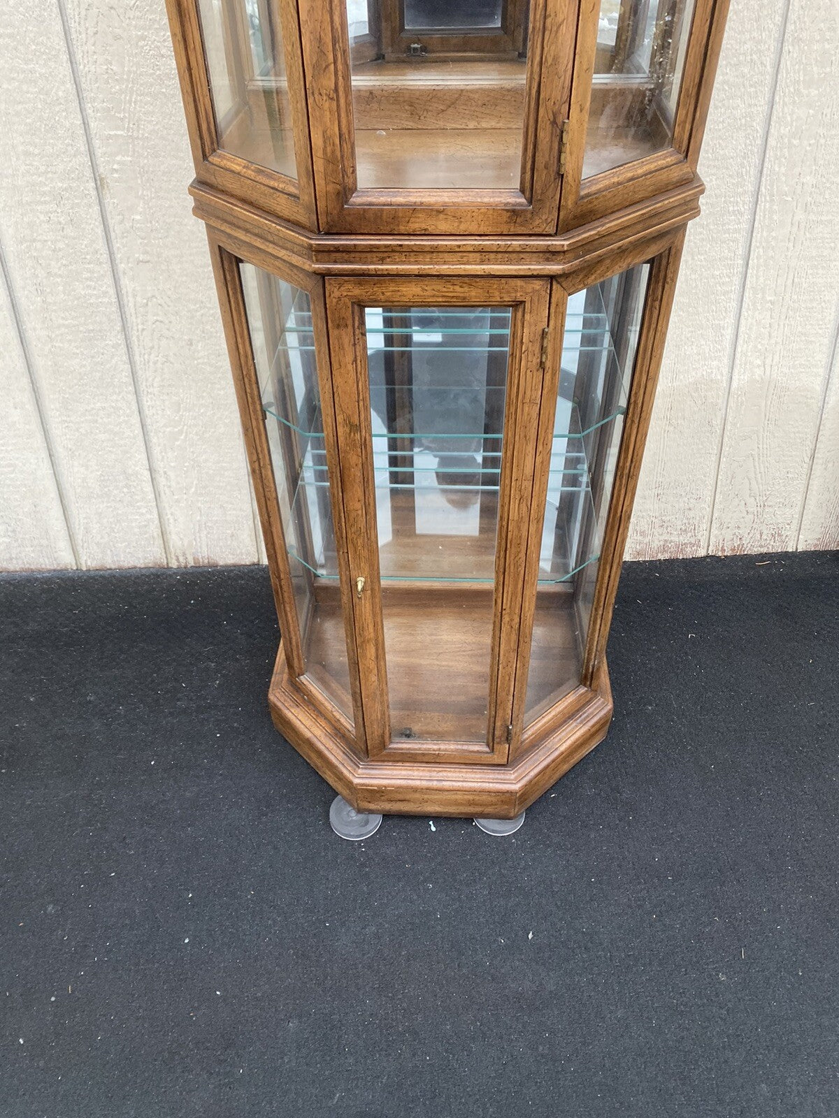 66336    Oak Curio China Cabinet