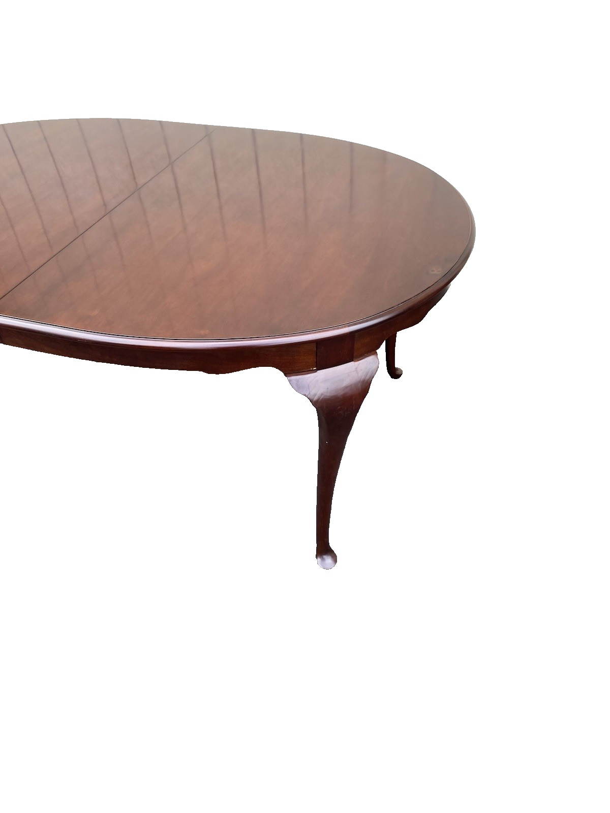 66514 Mahogany Queen Anne Oval Dining Table with NO leafs