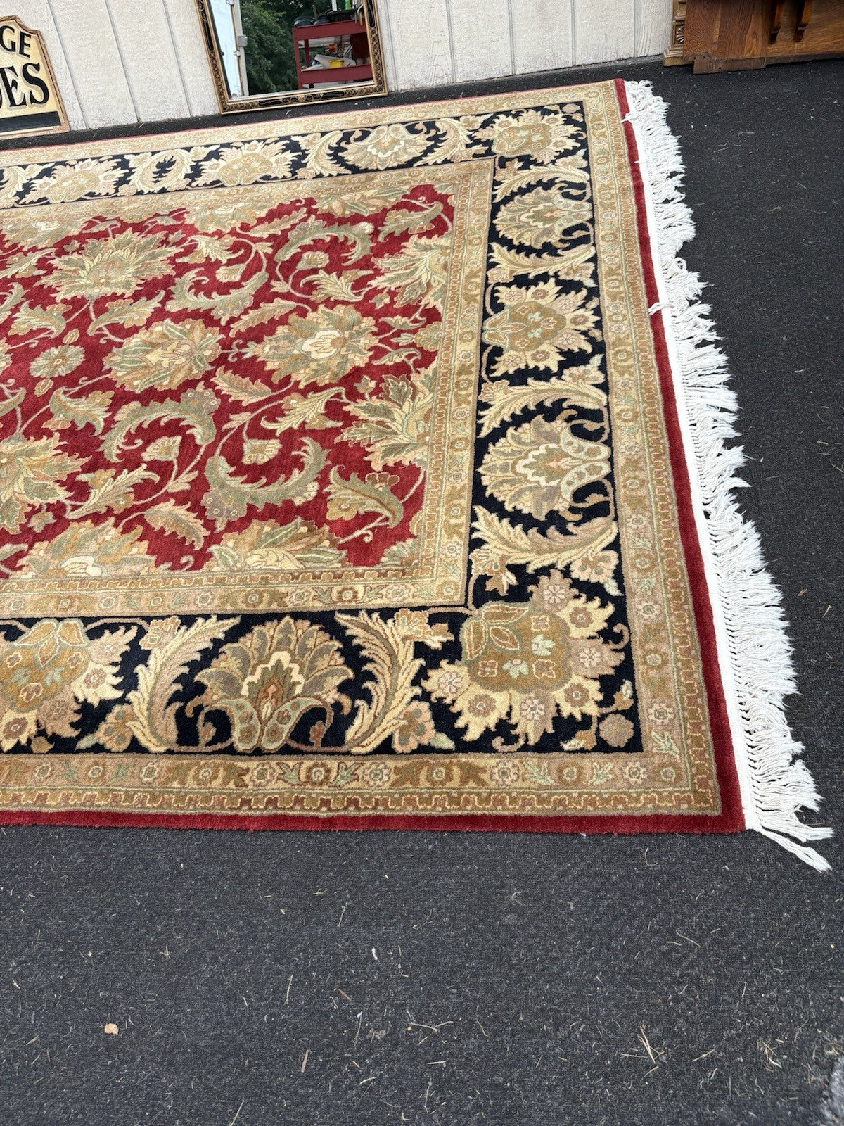 00001 Large Machine Made Oriental  Wool Rug Carpet