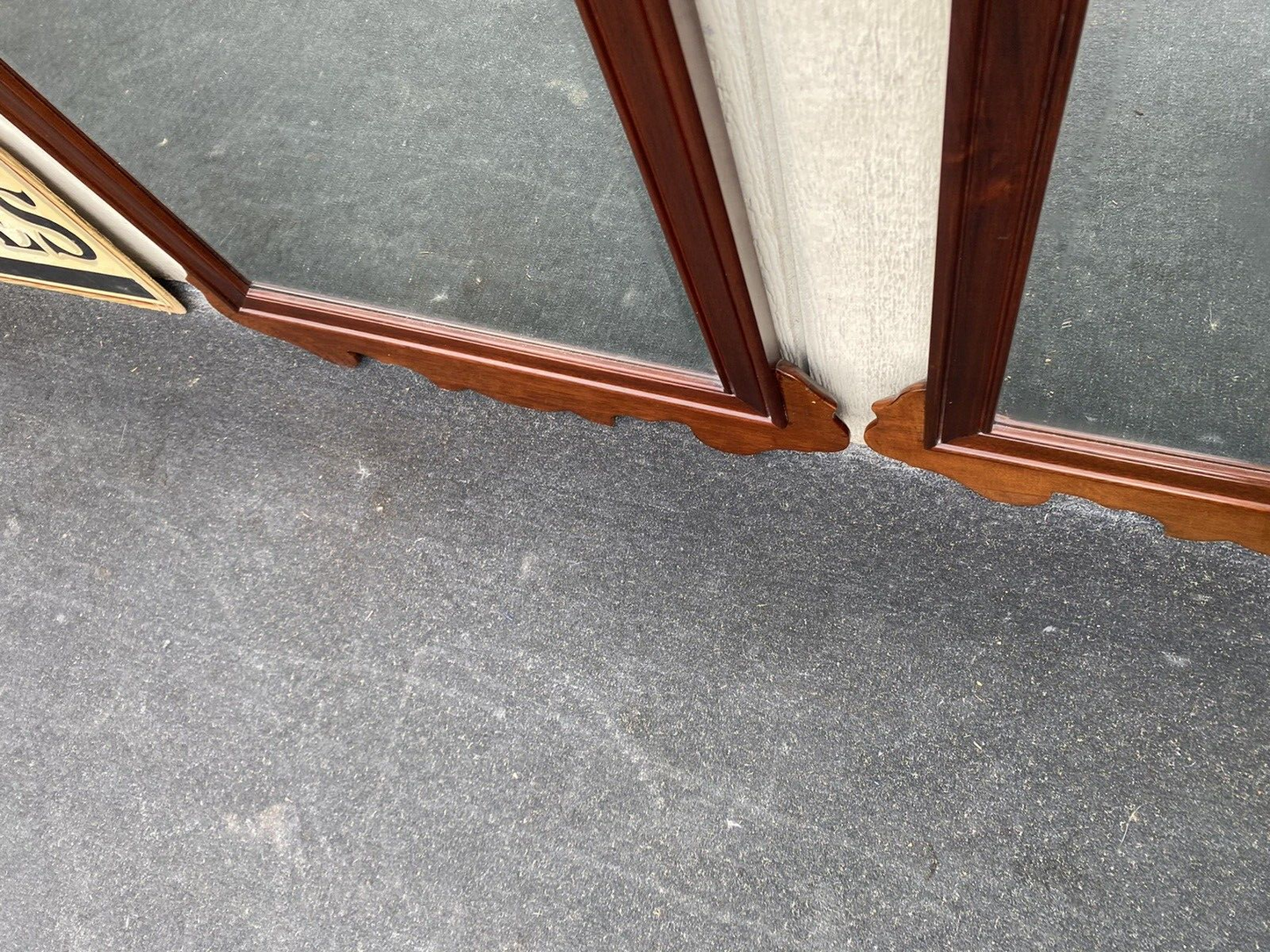 65364  Pair WELLINGTON HALL Solid Mahogany Chippendale Mirror s