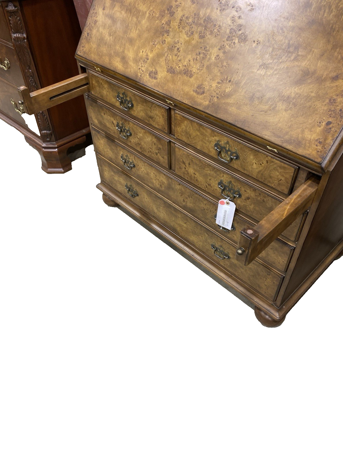 61715 Custom Made Secretary Desk with Super Interior