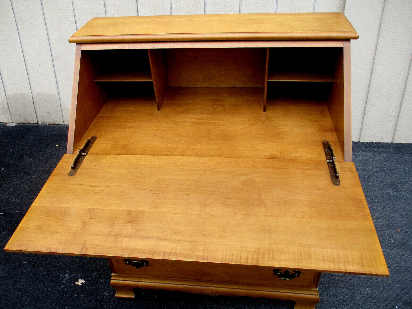 63476  Solid  Maple Slant Front Office Desk
