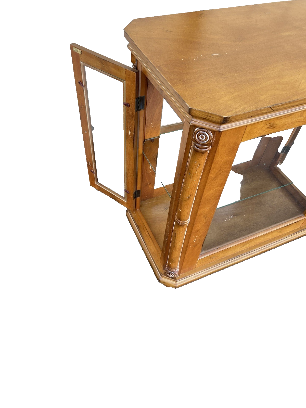 66561   Decorator Curio Cabinet Console Table Stand