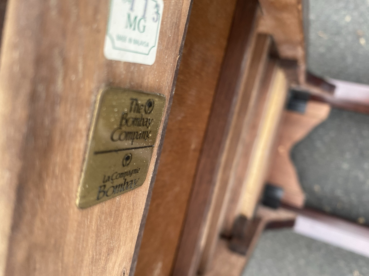 66415 BOMBAY Furniture Mahogany Console Table Stand