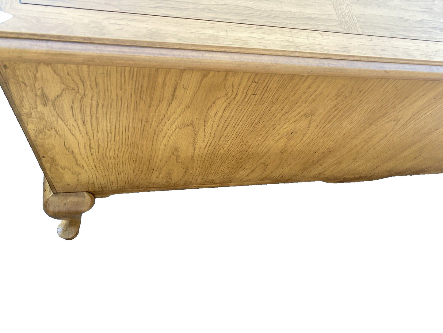 66219   Thomasville Country Manor  Oak Bookcase Curio Cabinet