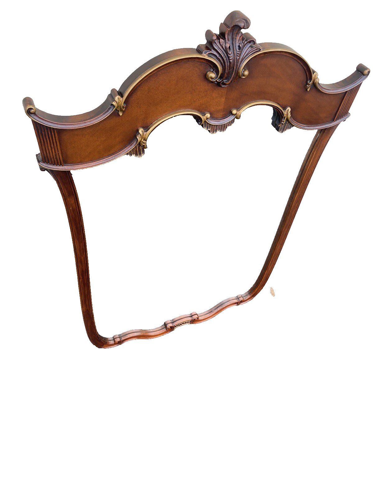 65075 Mahogany Wall Mirror In Fancy Picture Frame