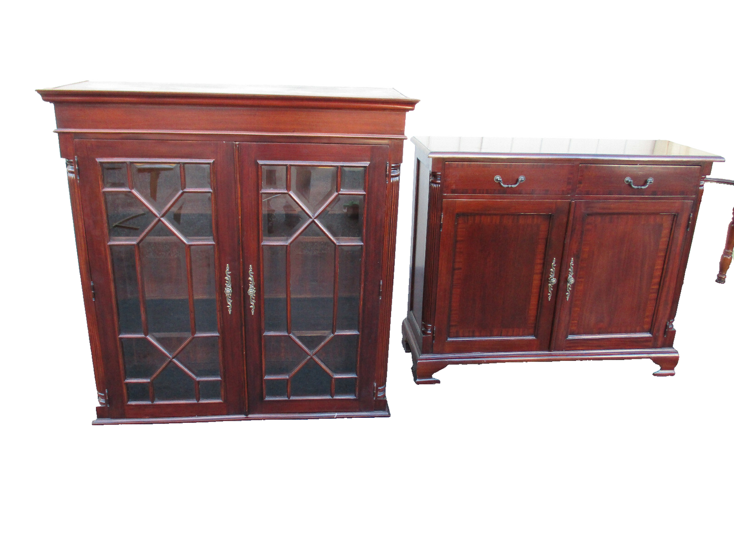 62867    Mahogany Curio China Cabinet