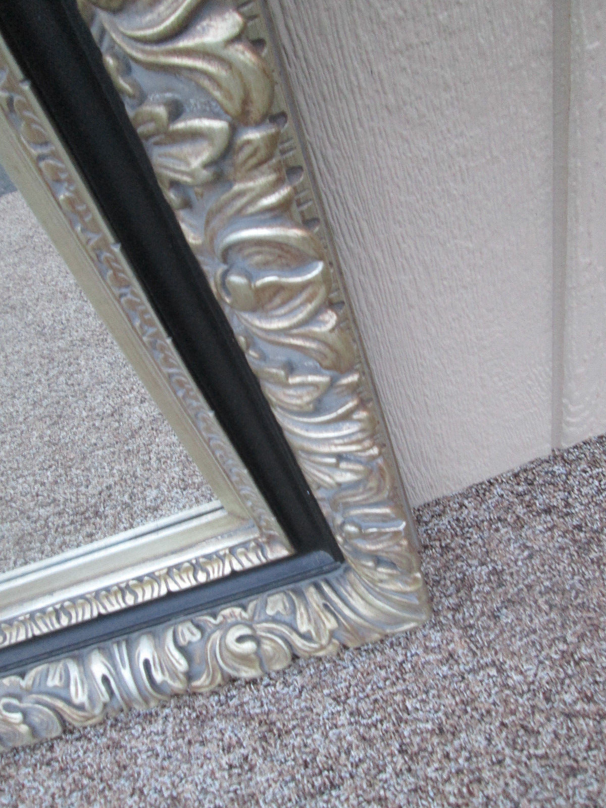 57873   Quality Carved Wood Mirror in Custom Framed Picture Frame