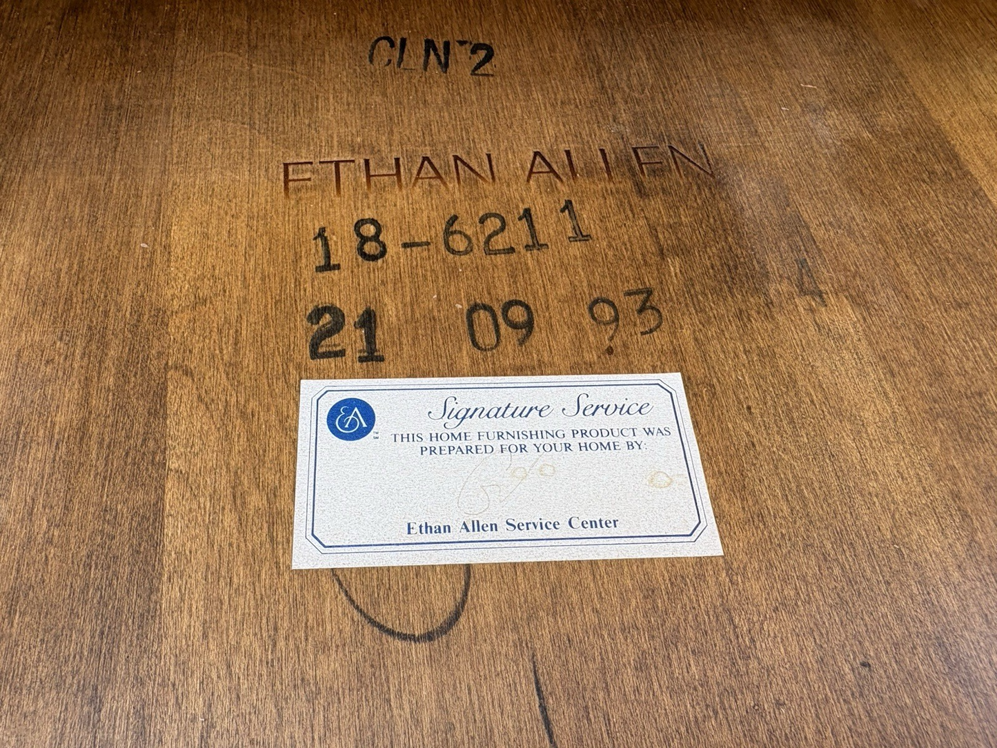 66858 ETHAN ALLEN Maple Dining Table W/ 2 Leafs + 4 Windsor Chair s