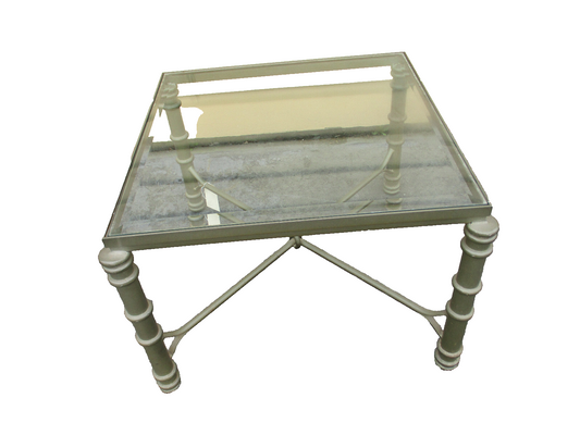 47718  Glass Top Decorator Coffee Table Stand QUALITY