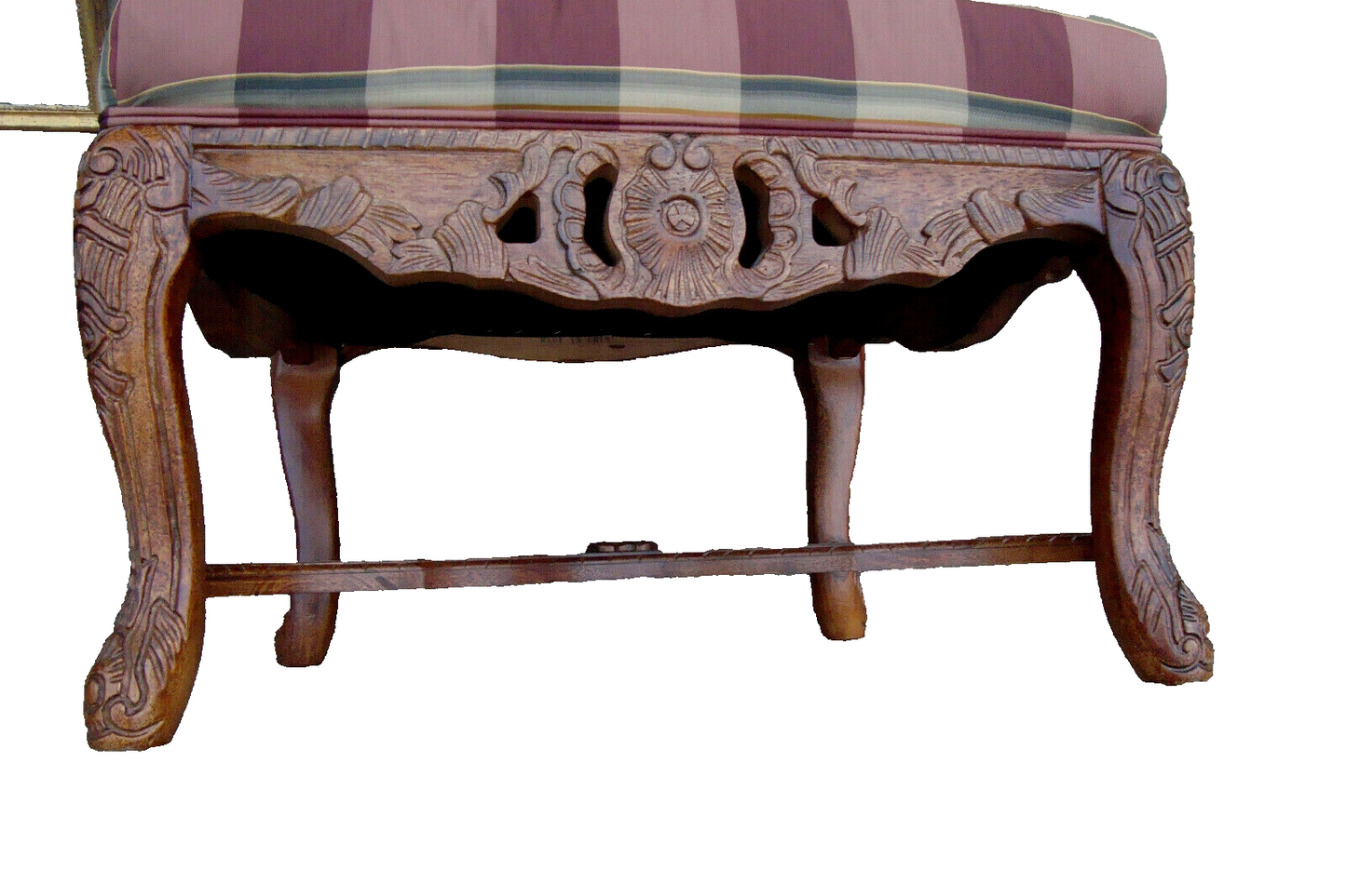 60783 Quality Carved Bergere Armchair Chair