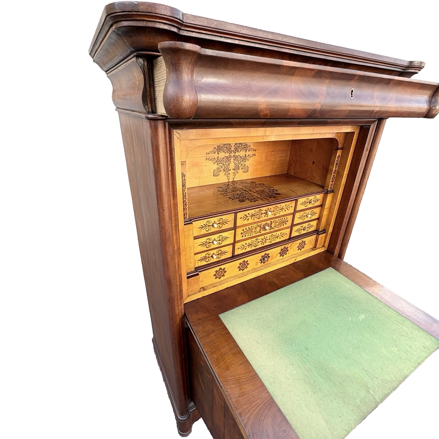 66985 SUPER RARE Drop Front Antique Desk