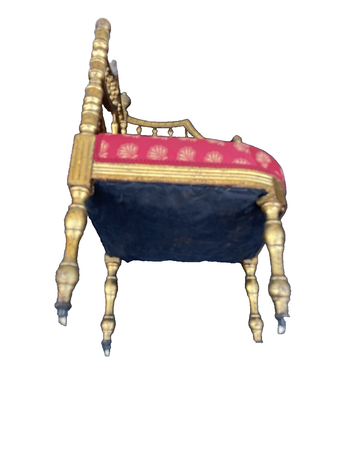 66148 Antique Victorian Stick and Ball Corner Chair