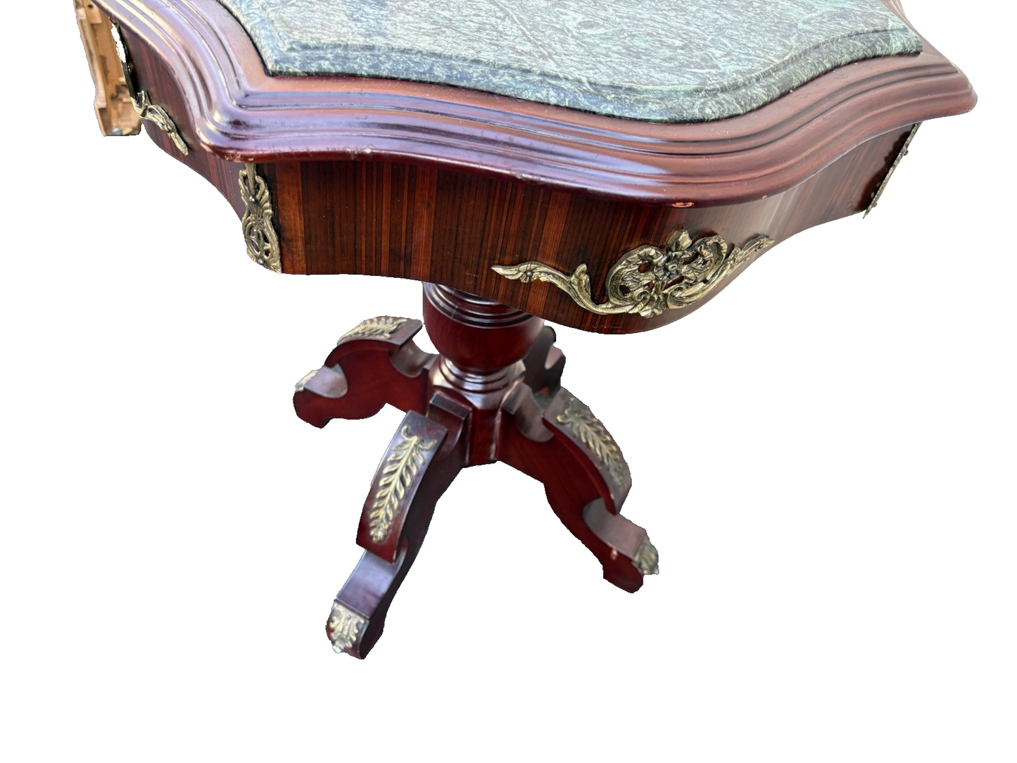 66807  Decorator Marble Top Lamp Table Stand